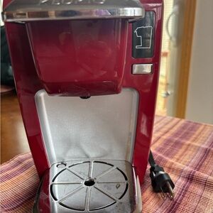 Single Serve Red Coffee Maker